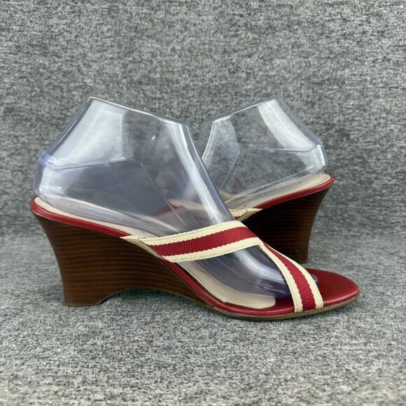 ✅Coldwater Creek Open Toe Wedge Heel Sandals Women’s Size 9M Criss Cross Straps - Picture 8 of 9
